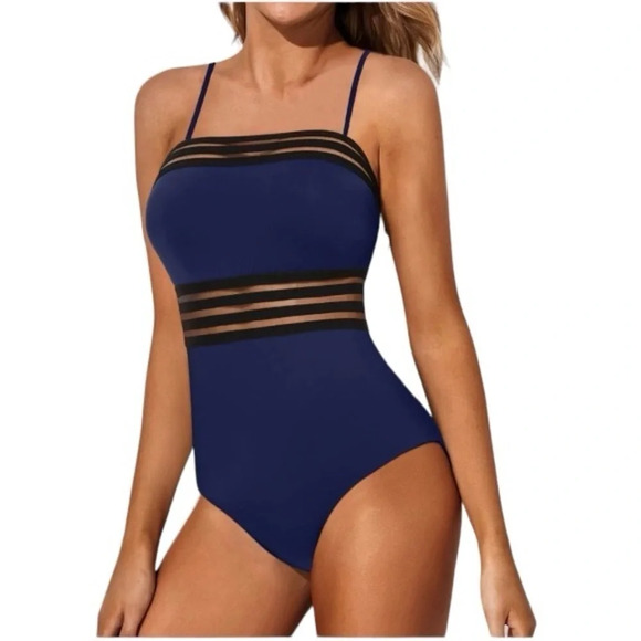 NWT Holipick 1 Piece Swimsuits Tummy Control Bathing Suits for Women bandeau top - Picture 1 of 8